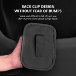 Leather Car Door Cup Holder Storage Bin Black detail view