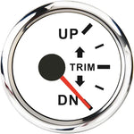 52mm Marine Trim Tilt Indicator Meter | 2 Inch Boat Trim Gauge for Inboard Outboard En close-up view