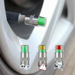 4-Pack Tire Pressure Monitor Valve Caps | Car Tyre Pressure Gauge Alerts alternate view