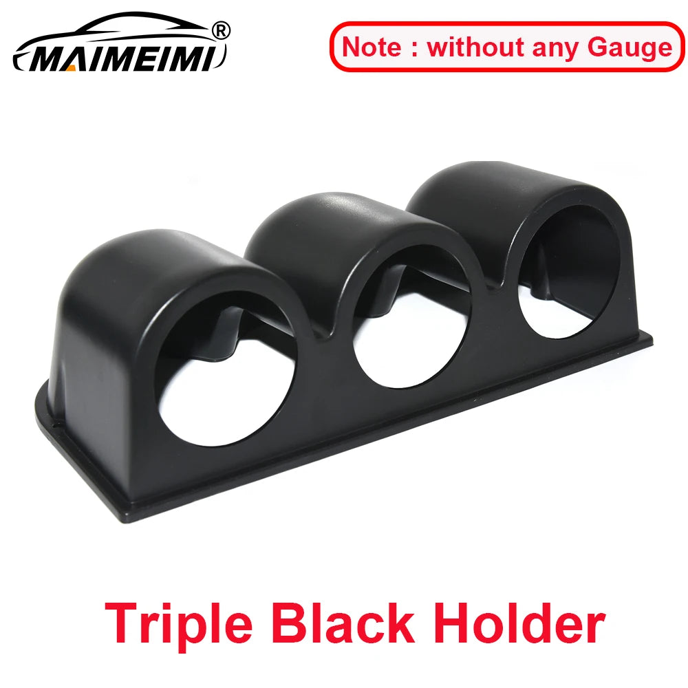 52mm Car Gauge Set with Sensors | Multi-Function Digital Display for 12V Vehicles close-up view