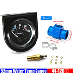 52mm Car Water Temperature Gauge | 12V Racing Temp Indicator with 1/8NPT Sensor lifestyle view