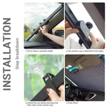 Retractable Car Sunshade | UV Reflective Auto Visor for Front and Rear Windows detail view