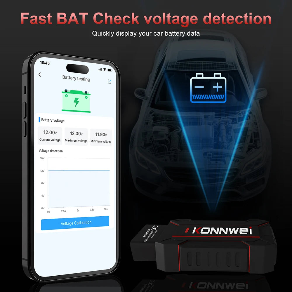 2026 KONNWEI MAXOBD Car OBDII Fault Diagnostic Tool Full System SAS SRS lifestyle view