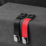 Alloy Headrest Hook, Silent Anti-Slip Seat Back Rack, Premium Business Car Storage Accessory