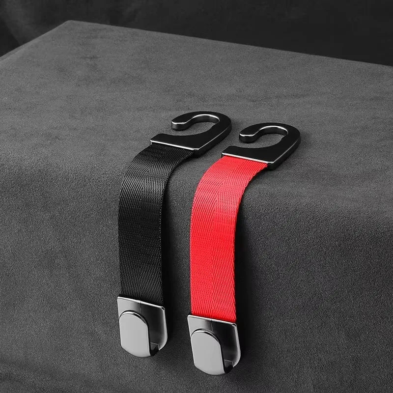 Alloy Headrest Hook, Silent Anti-Slip Seat Back Rack, Premium Business Car Storage Accessory