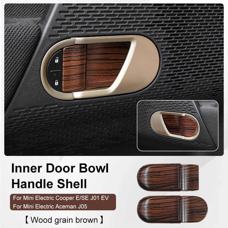Mini Cooper F65 F66 F67 2024-2025 Inner Door Handle Bowl Cover | ABS Trim Decoration S close-up view