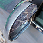 2pcs Car Rearview Mirror Rain Eyebrow Carbon Fiber Sun Visor Shade Cover Universal Auto Rear View Mirror Rainy Shield Guard