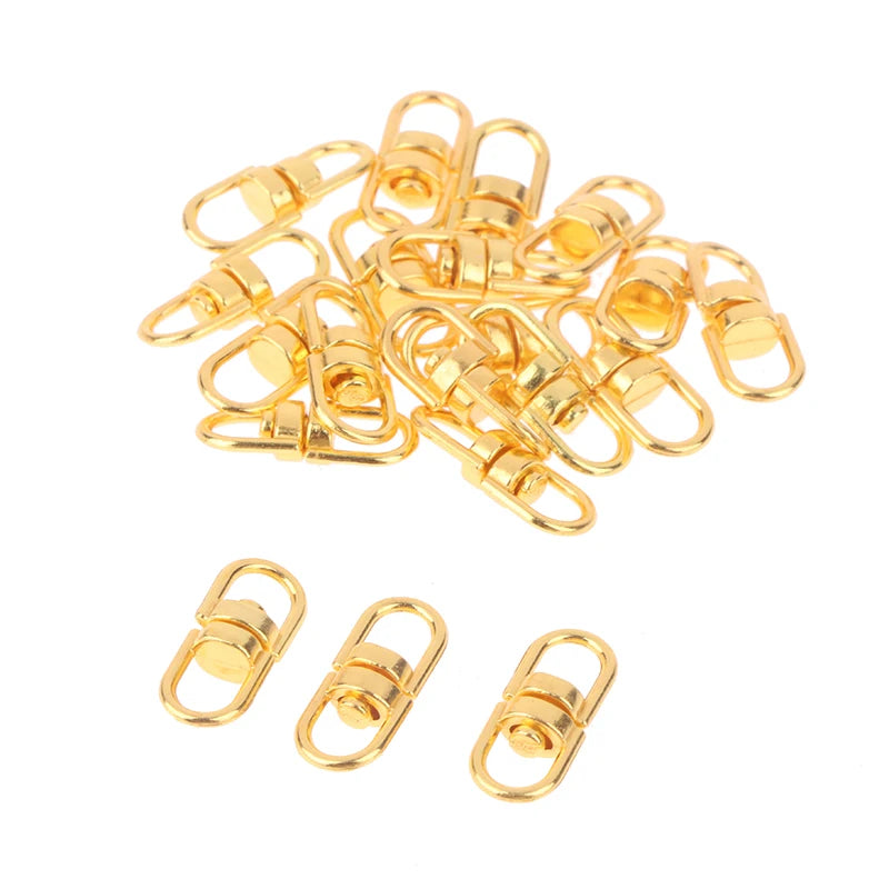 20pcs/lot Metal Rotate Buckle Key Rings Swivel Dog Buckle Holder Connectors Keyfob DI alternate view
