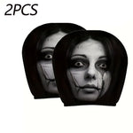Car Headrest Funny Cover Accessories Interior Gadgets Decor Styling Ideas Seat Covers close-up view