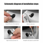 Tire Valve Stem Caps Set - Anti-theft Zinc Alloy Wheel Air Valve Covers for Cars, SUV lifestyle view