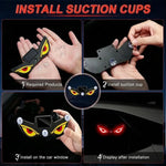 2026Solar LED Devil Eyes Windshield Warning Flashing Signal Indicator Car LED Ambient Lights with Suction Cup for Auto Window
