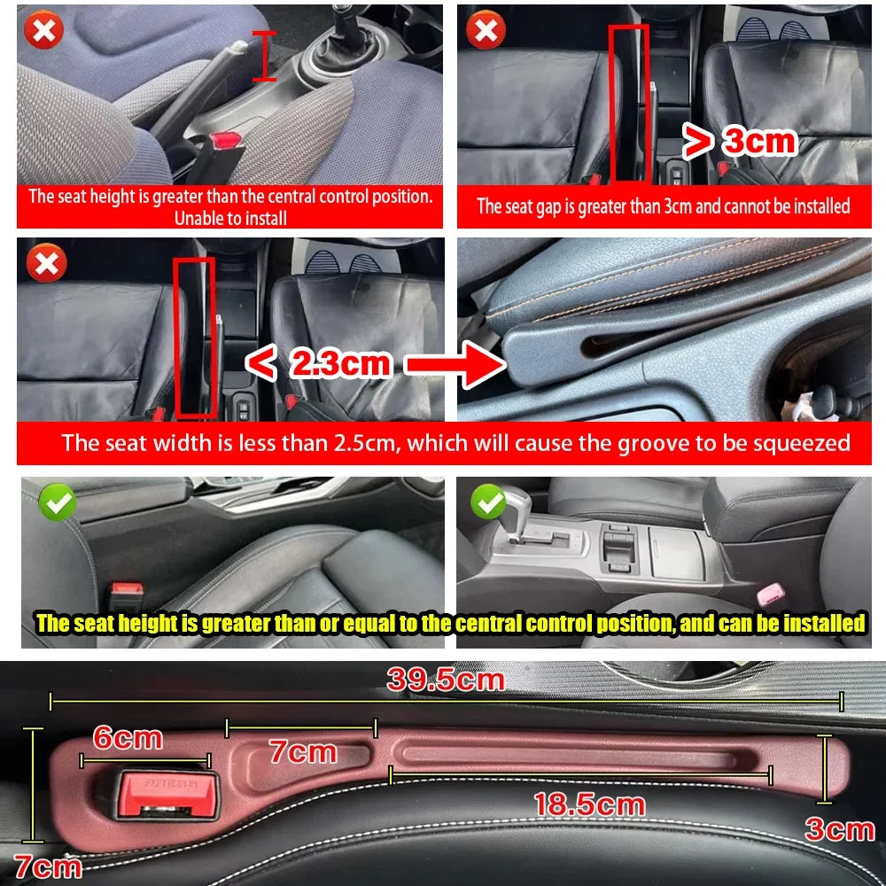 Car Seat Gap Filler Side Seam Plug Strip alternate view