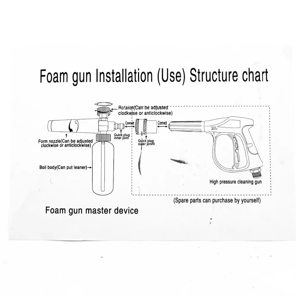 750ML Snow Foam Lance for Karcher K2 K3 K4 K5 K7 | Adjustable Car Pressure Washer S additional angle