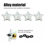 Pentagram Tire Valve Stem Caps 4-Pack | Universal Dust Covers for Schrader Valves detail view