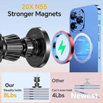 UYUXIO Car Mount Charger | 30W Magnetic Wireless Car Phone Holder for iPhone additional angle
