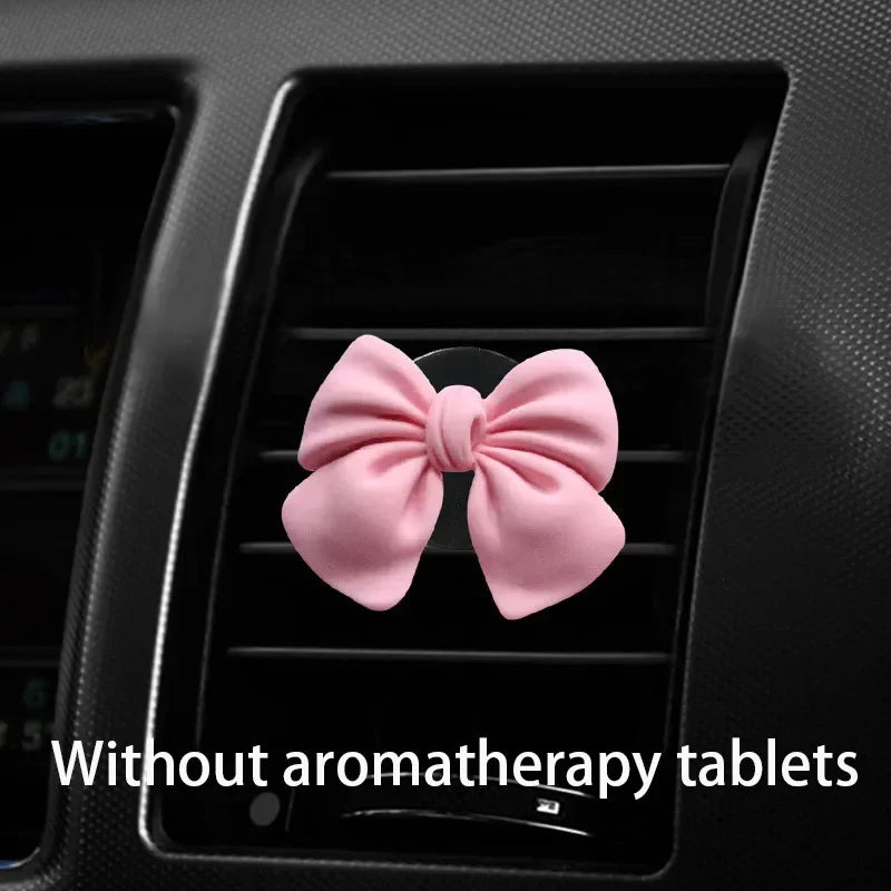Car Air Freshener Bow-knot Car Perfume Car-styling Natural Smell Air Conditioner Outlet Clip Fragrance Auto Accessories