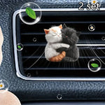 Cat Air Freshener Clip | Cute Car Vent Diffuser with Refillable Scent Pads
