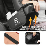 Leather Car Armrest Center Console Pad Auto Seat Arm Rest Mat For BAIC Beijing BJ20 BJ30‌ BJ40 BJ60 BJ80 Senova X25 X35 X55 X65