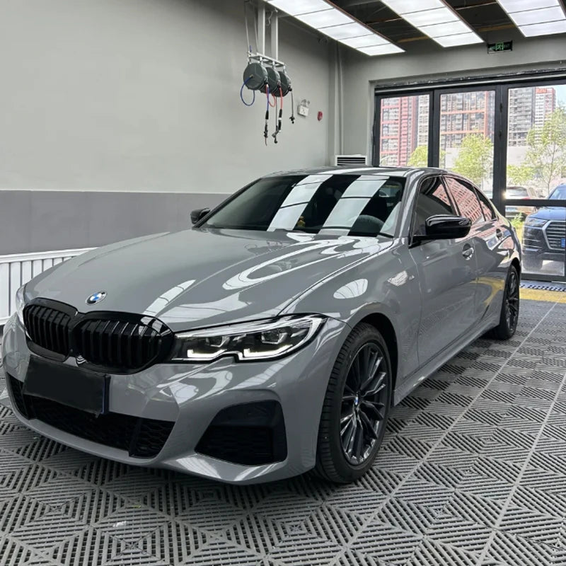 Premium PET Gloss Nardo Grey Vinyl Wrap Film | Self-Adhesive Car Wrapping Decal