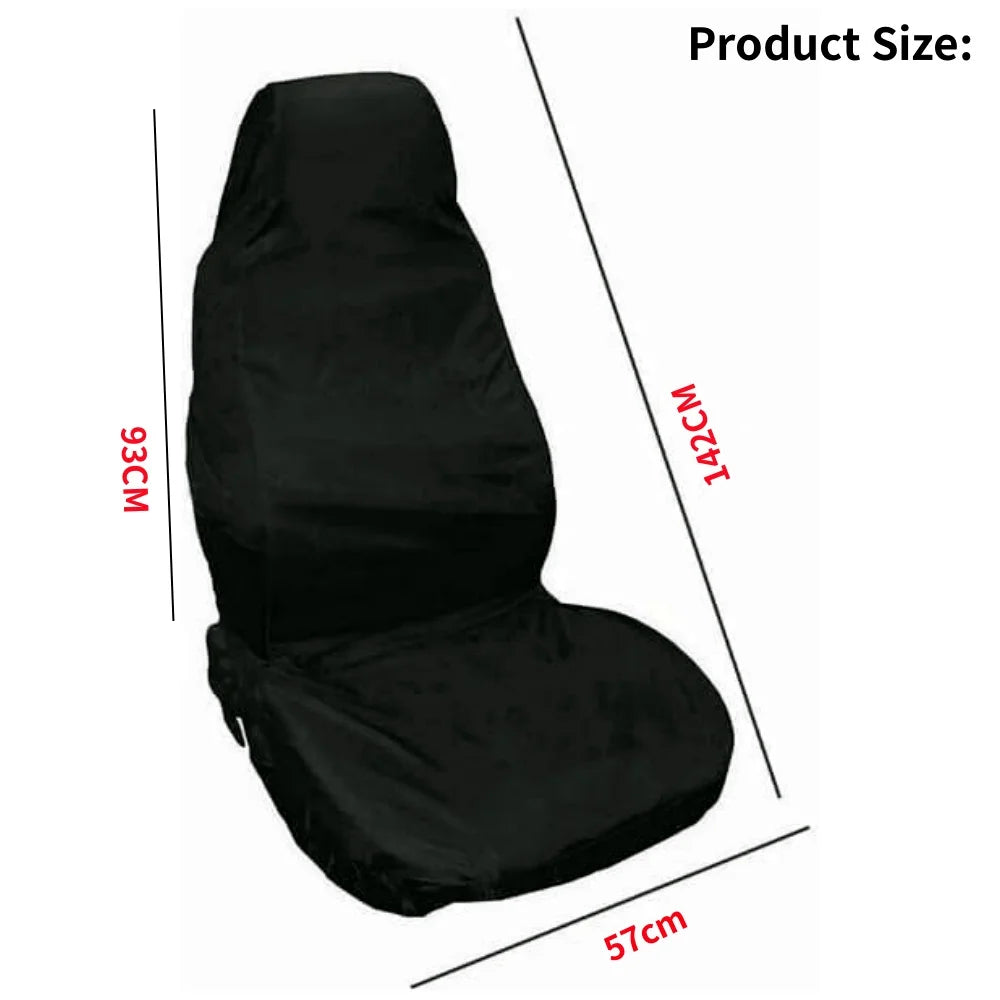Universal Car Seat Protective Cover Anti-Pollution Black Seat Cover Interior Seat Mat Waterproof Dust Cover Accessories Black