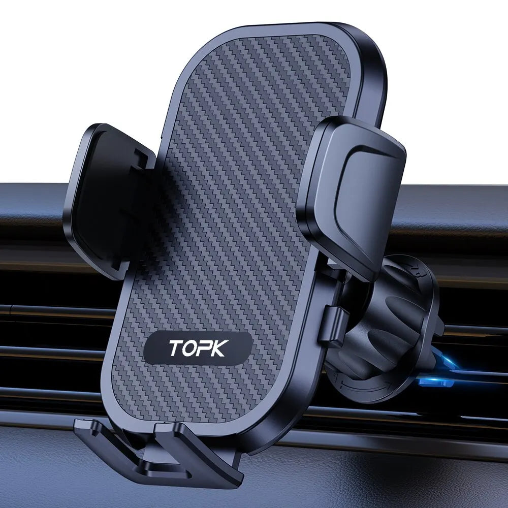 TOPK Car Phone Holder Mount | Air Vent Hands-Free Cradle for 4 to 7 Inch Phones alternate view