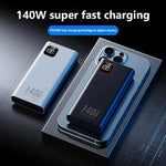 Lenovo 140W 500000mAh Ultra Capacity Power Bank | Super Fast Charging Portable Battery close-up view