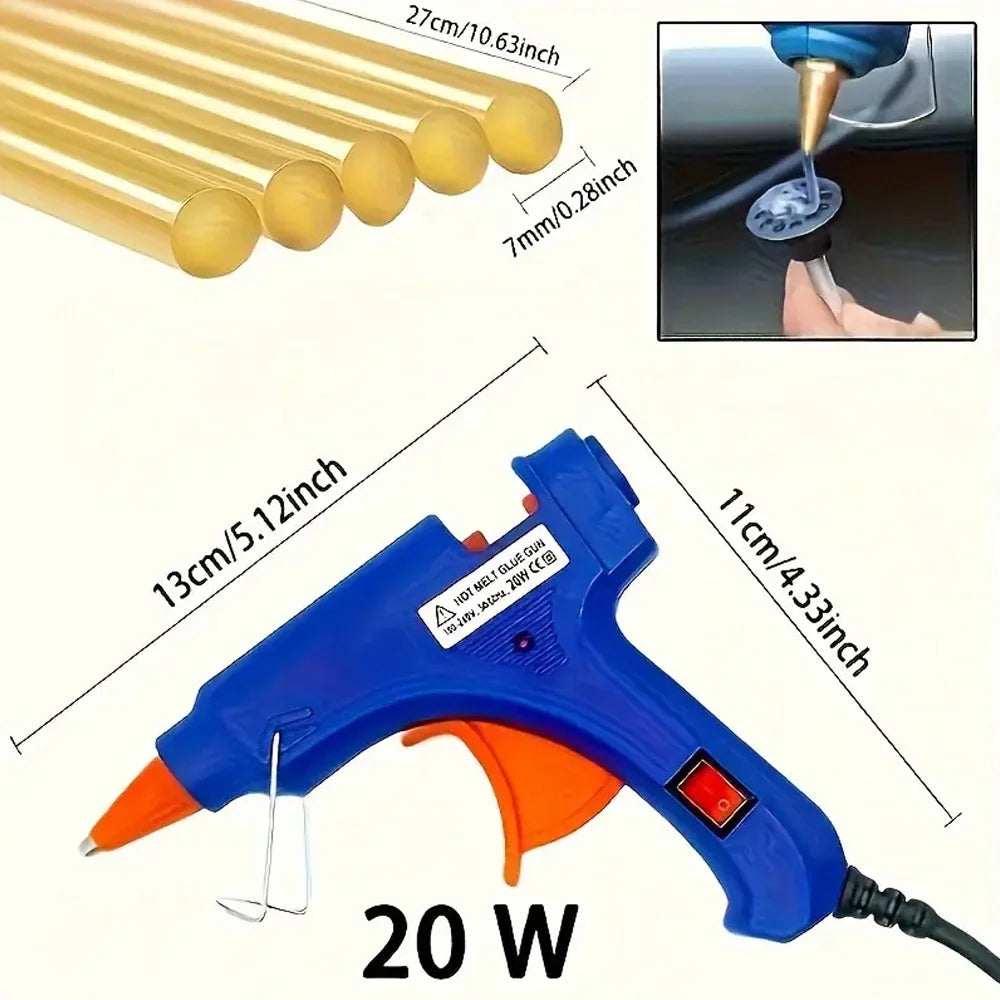 Car Body Repair Dent Removal Tools, Dent Paintless Dent Removal Kit, Suction Cup Slide Hammer for Small &Large Dent Hail Damage