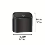 Car Trash Can (with Lid) Contains 60 (300) Garbage Bags, Small Car Trash Can, Leak- additional angle