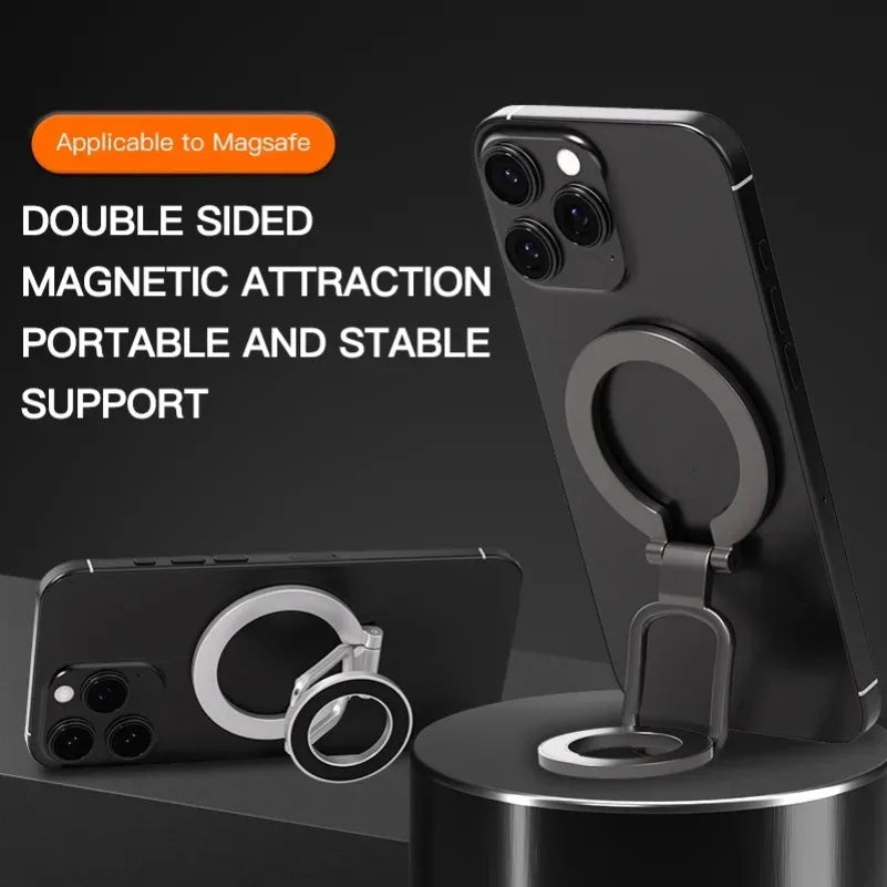 2025 Dual-Mode Phone Grip | Double-Sided Magnetic Ring Stand and Kickstand for MagSaf alternate view