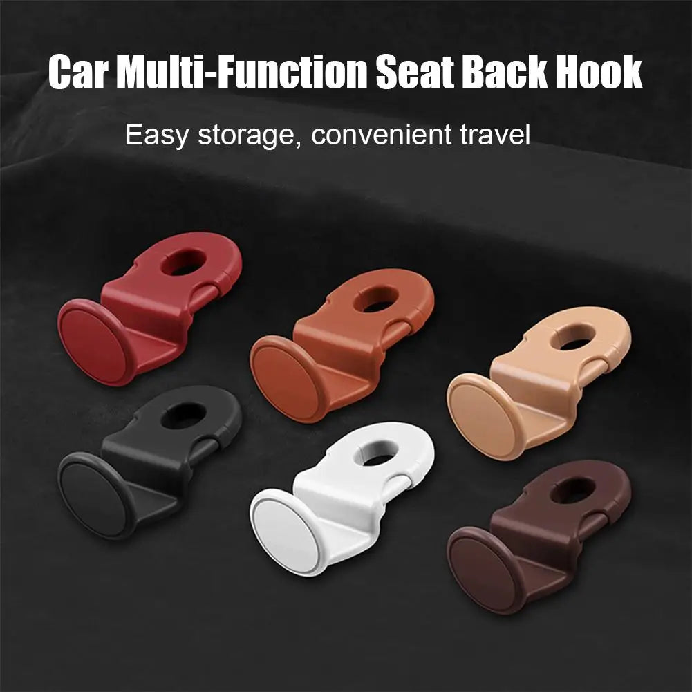 No Scratch Car Headrest Hooks, Heavy Duty Back Seat Hanger for Food Bag Purse, Invisi alternate view