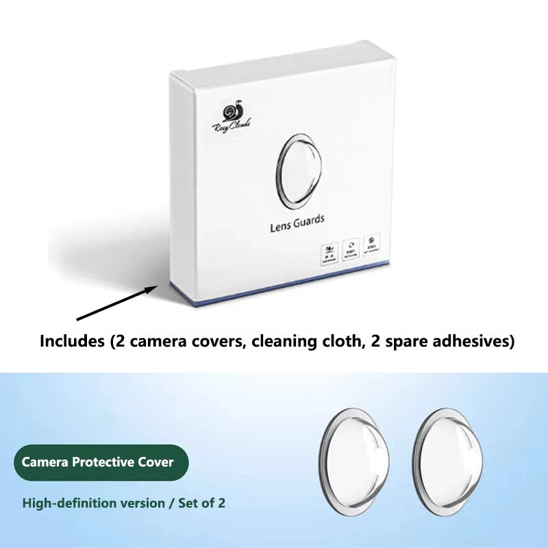 Universal Car Camera Lens Protector 2PCS Rear View Backup Camera Cover 360° Camera Protection Anti Scratch Waterproof