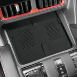 Car Storage Box for BYD Shark 6 2024~2026 2025 Rubber Mat Silicone Cup Holder Armrest close-up view