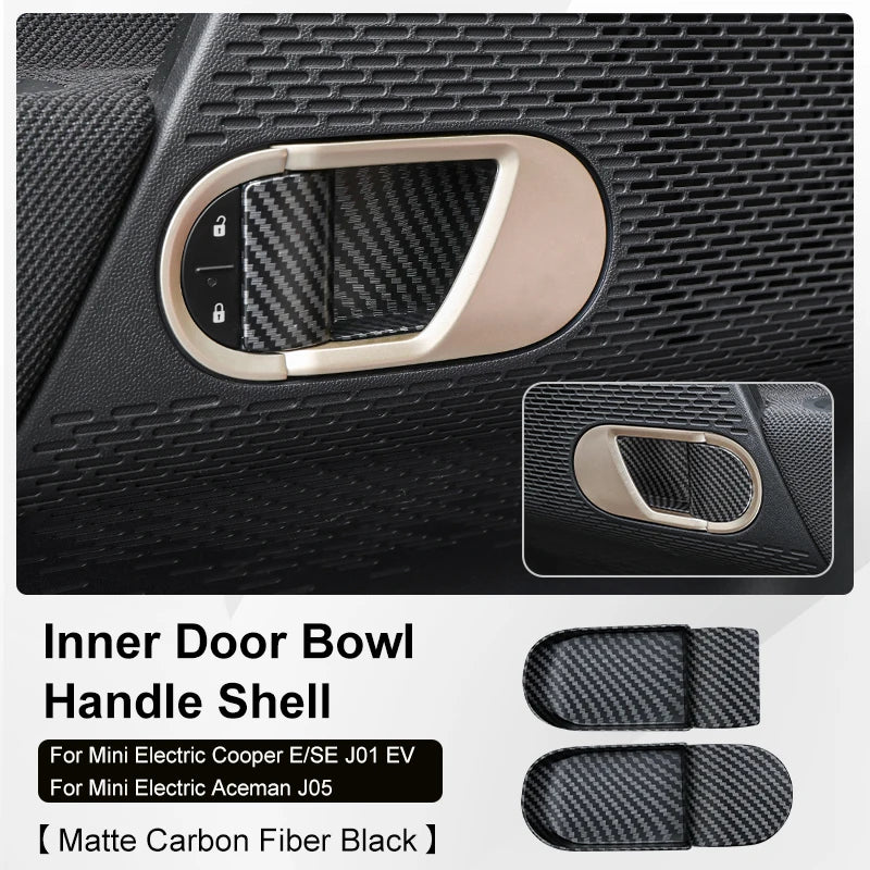 Mini Cooper F65 F66 F67 2024-2025 Inner Door Handle Bowl Cover | ABS Trim Decoration She detail view