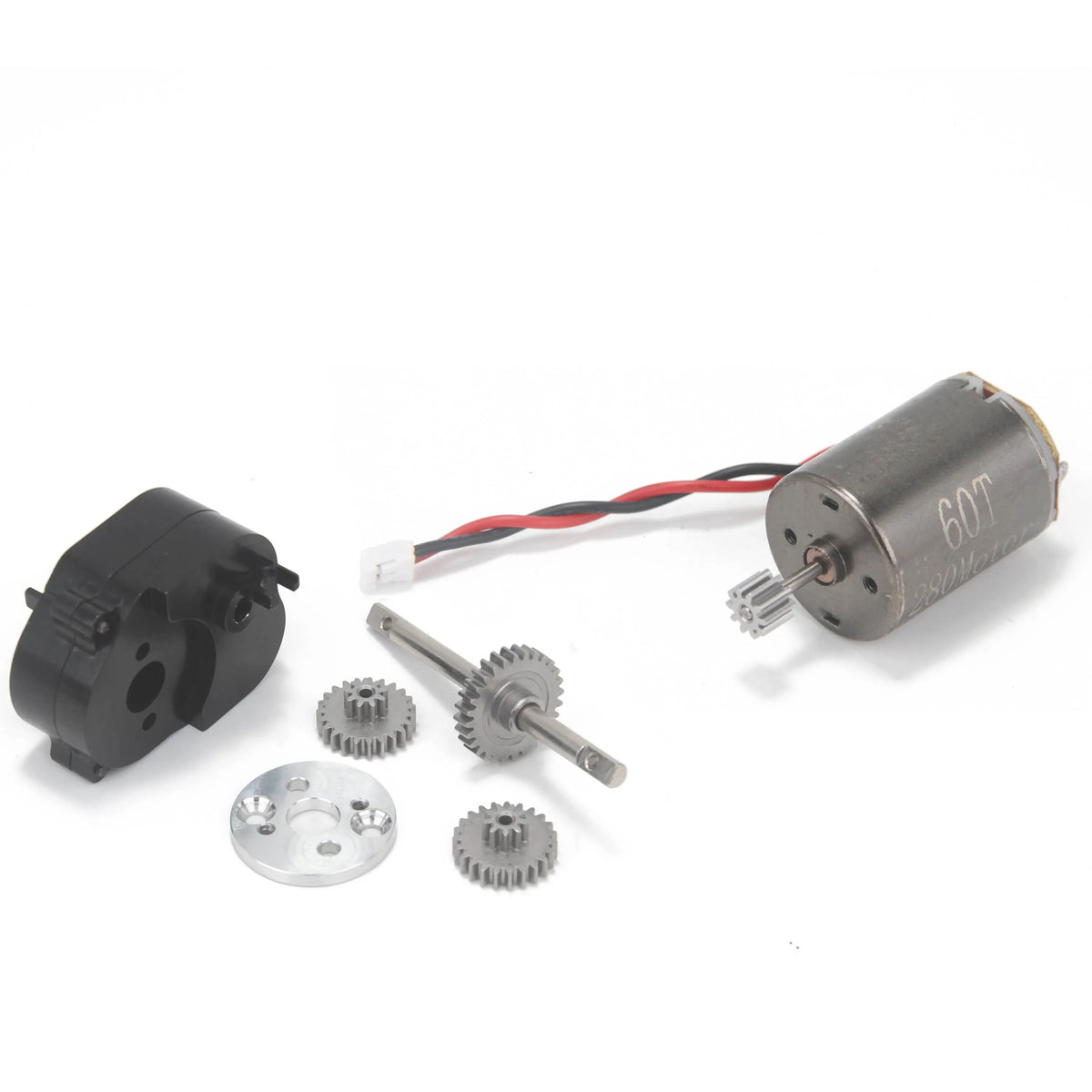 1/12 RC Car Accessories MN78 MN82 MN168 MN99S 280 Brushed Motor Metal Transmission Gearbox Crawler Vehicle Car Upgrade Parts