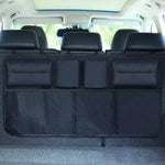Oxford Cloth Car Trunk Storage Bag Organizer With Four Pockets close-up view