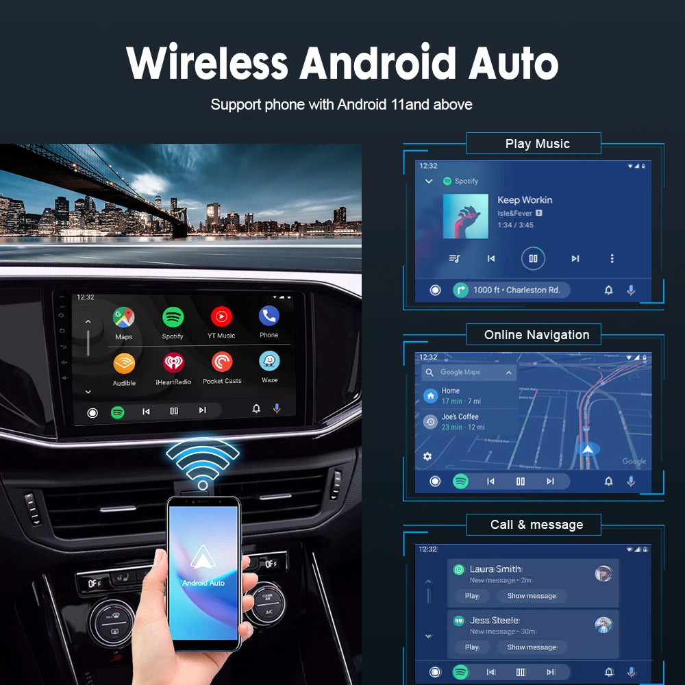 Wireless CarPlay Dongle for Android Car Wireless Android Auto Carlinkit Car Play iOS Mir detail view