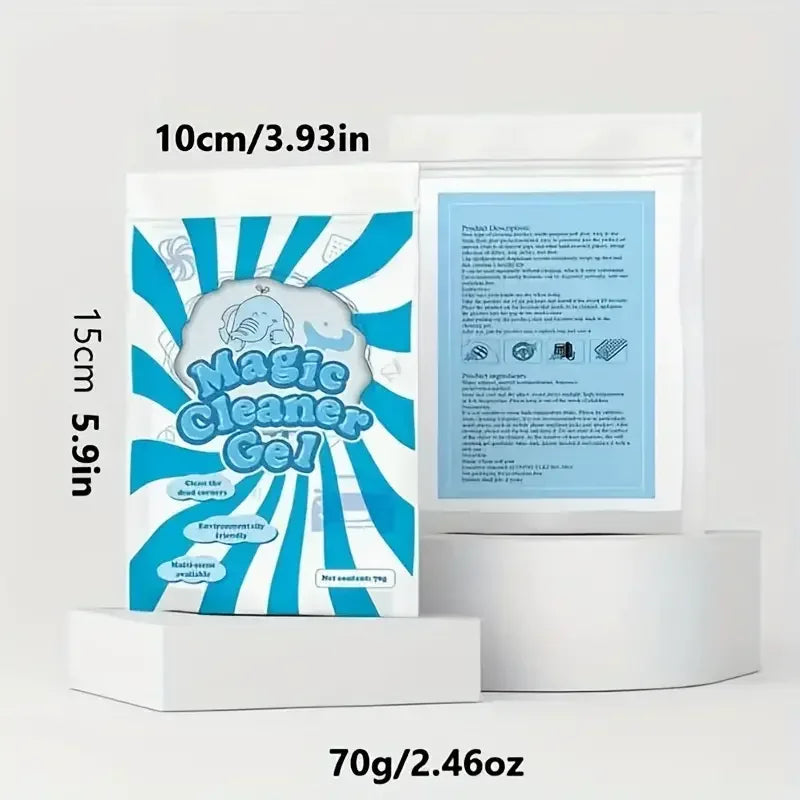 70g Car Cleaning Gel Slime Magic Mud Automobile Air Vent Computer Keyboard Dirt Dust R close-up view