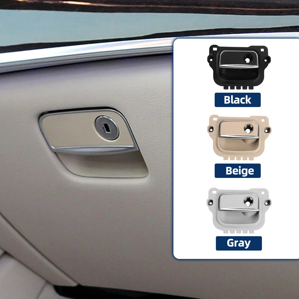 Black Gray Beige Car Glove Box Lock Latch Handle A2226805204 For Mercedes Benz W222 S close-up view