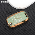 TPU Car Flip Key Case Cover Shell Fob For KIA RIO 3 K2 K3 K4 K5 Sportege Picanto Optima Soul Ceed Sorento Forte Stinger Cerato