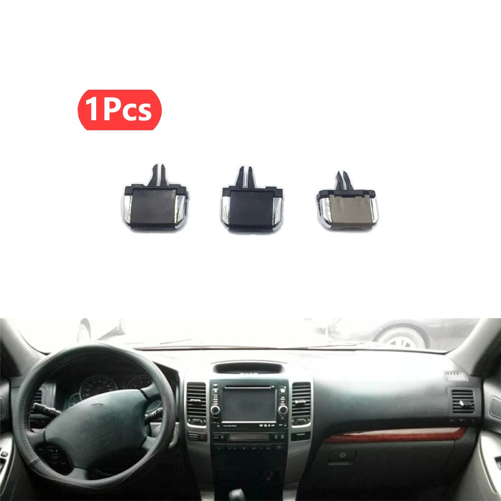 Ruili69 5 Air Outlet Penal Louver regulator paddle clip adjustment For Toyota Land Cruiser Prado LC120 Lexus GX 470 2003-2009