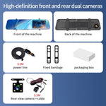 12" Rearview Mirror Dash Cam | 5MP, Dual Lens, Night Vision, Wide Angle detail view