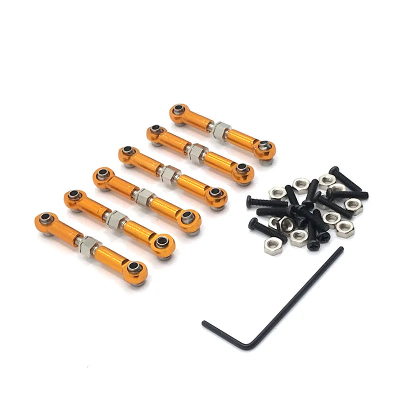 Metal Linkage Pull Rod Front /Rear Servo Link Tie Rod for Wltoys 184011 A949 A959 A969 close-up view