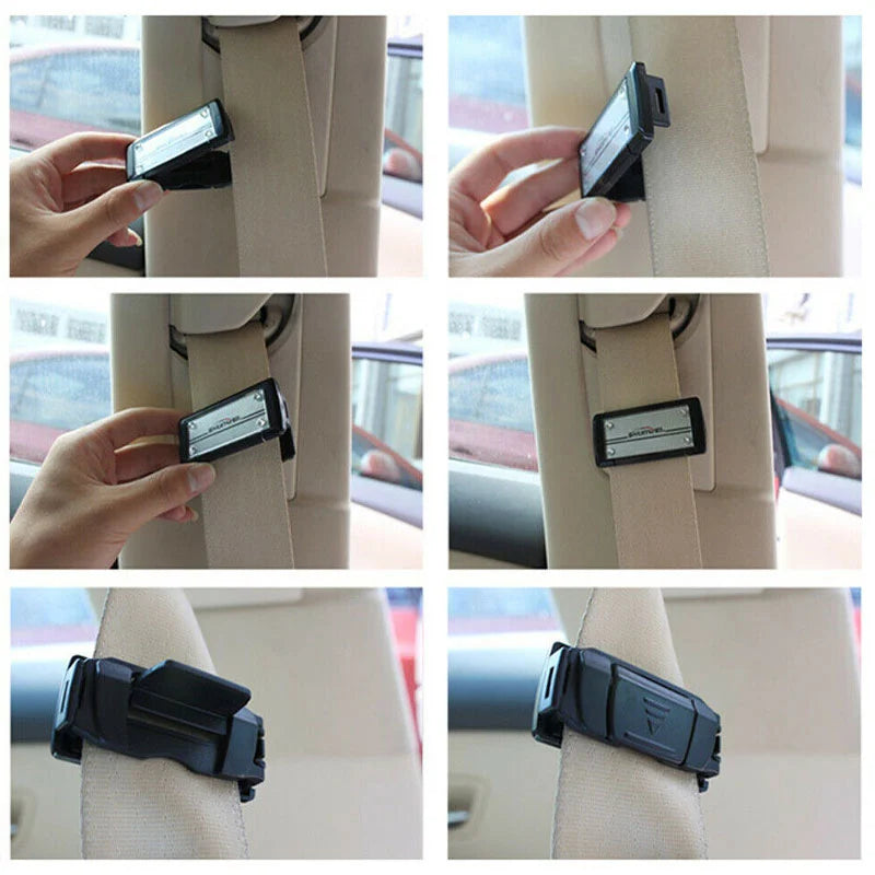 2/4Pcs Car Interior Accessories Adjustable Car Safety Seat Belts Holder Stopper Buckle Clamp Portable Vehicle Safety Belt Clip