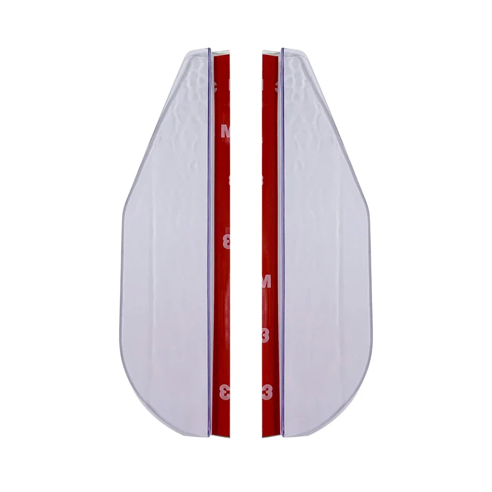 2PCS Car Rearview Mirror Rain Eyebrow Carbon Fiber Sun Visor Shade Cover Protector Cl alternate view