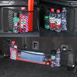 Car Back Seat Mesh Storage Organizer | Universal Elastic String Net for Trunk detail view