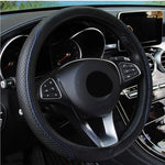 Universal Steering Wheel Cover, Non-Slip Micro Fiber Leather detail view