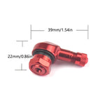 1Pc Aluminum Alloy Valve Motorcycle Rim 90 Degree Angle | Tubeless Tire Valve Stems additional angle