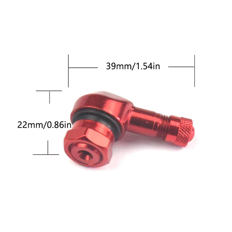 1Pc Aluminum Alloy Valve Motorcycle Rim 90 Degree Angle | Tubeless Tire Valve Stems additional angle