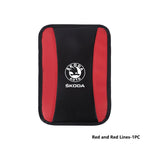 For Skoda Car Armrest Mat Center Console Arm Rest Protection Cushion Kamiq Karoq Octavia 2 3 Rapid Scala Kami Fabia VII VRS