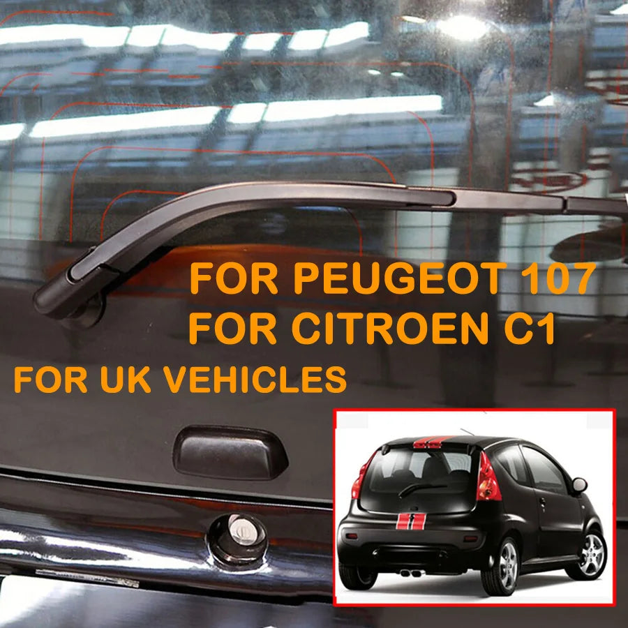 Rear Windscreen Wiper Blade Arm For Citroen C1 Mk1 For Peugeot 107 For Toyota Aygo 2006 - ON Auto Accessory